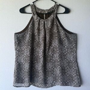 Nue Options Brown and Cream Printed Camisole